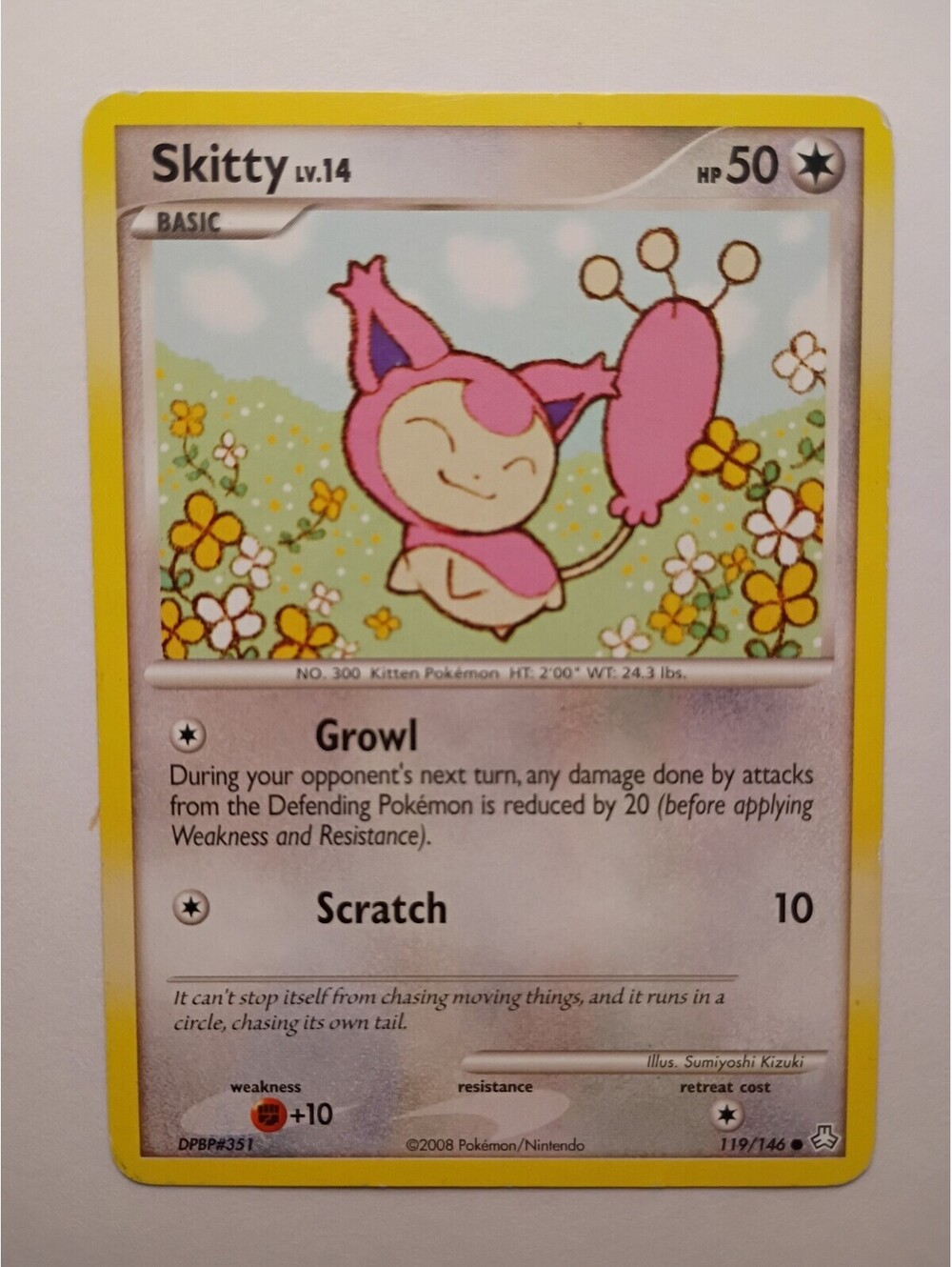 Pokemon TCG Skitty non Holo LV.14 2008 119/146